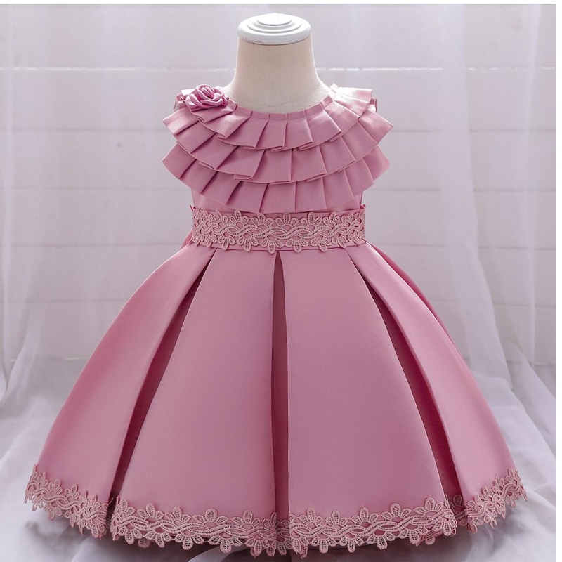 Baige Hot Sale Sommer Winter Blume Mädchen Prinzessin Kleider Kinder Kleidung PAILE Hochzeitskleider Elsa Anna Kleid für Mädchen L1976XZ