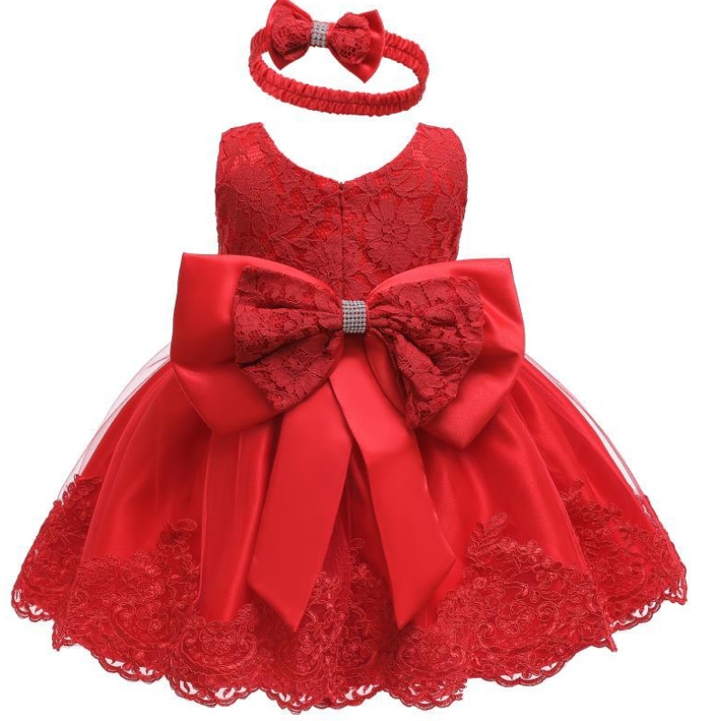 Amazon 's heiße Baby Geburtstag Party Kleid Kleid Tutu Kleid Spitze Prinzkleid mit Haarband