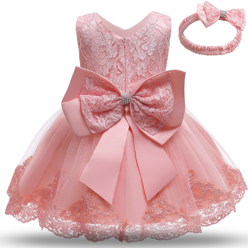 Baby Girls Neujahr Kostüm Kleinkind Kids Hochzeit und Geburtstagsfeier Spitze Prinzessin Kleid Kinder Weihnachten Kleidung