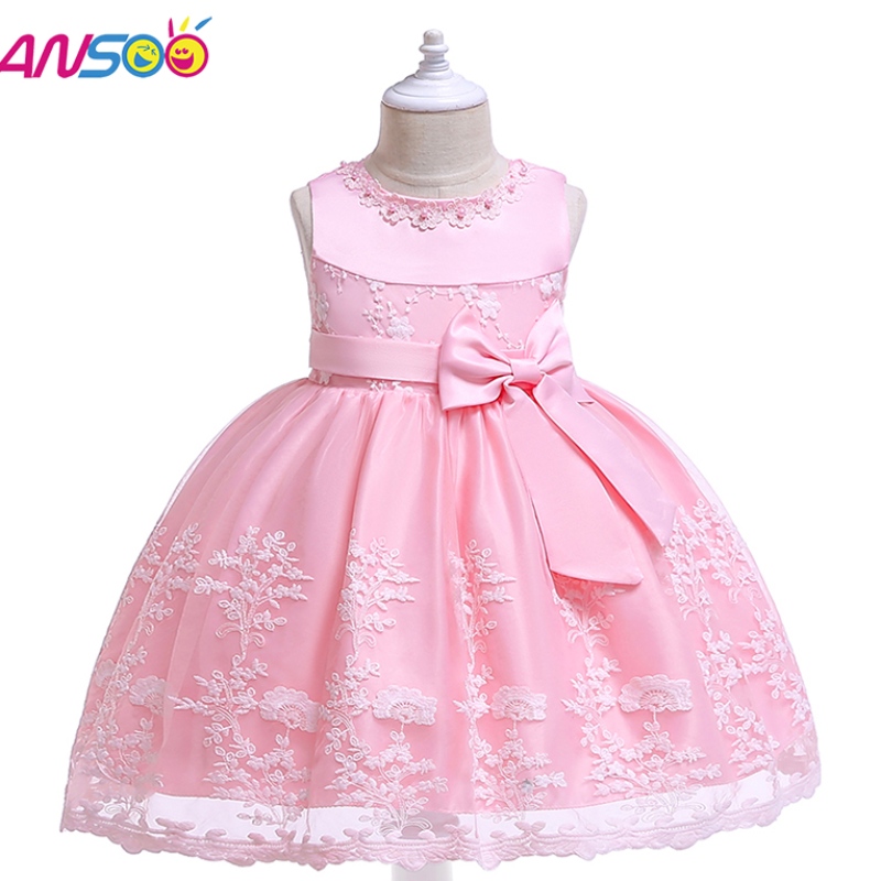 Ansoo Prinzessin Blumenmädchen Kleid Sommer Tutu Hochzeits Geburtstagsfeier Kinder Kleider für Mädchen