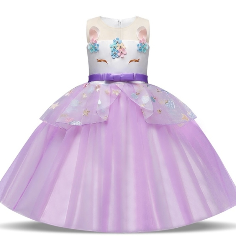 Einhornkleid für Mädchen Hochzeit Party Ballkleid Kinder Baby Geburtstag Prinzessin Kleid