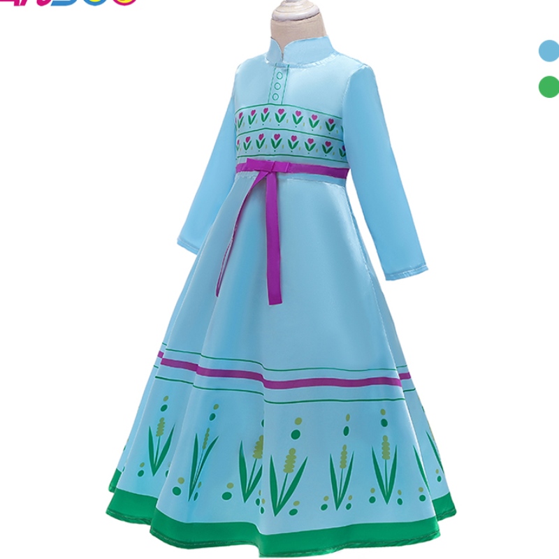 Ansso Anna Elsa Prinzessin Kostüme für Kinder Halloween Weihnachtsfeier Cosplay Schnee Königin Kostüm Girls Snowflake Prom Kleid