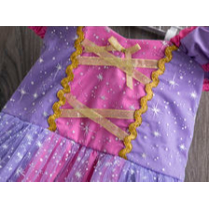 Mädchen Sophia Rapunzel Prinzessin Kleid flauschige lila Kleidung Kinderkostüme