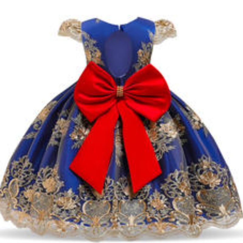 Fabrikversorgung Kinder Kleidung Weihnachten Mädchen Geburtstagsfeier Outfits Spitze Prinzessin Mädchen Hochzeit formelle Kleidung Kinder Kleid