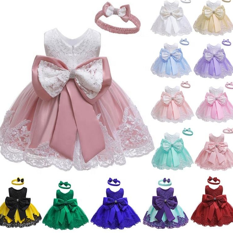 17 Arten Farben Roben Säuglinge hübsche Pfirsichkinders Mädchen Kinder Prinzessin Blumenkleid für Mädchen