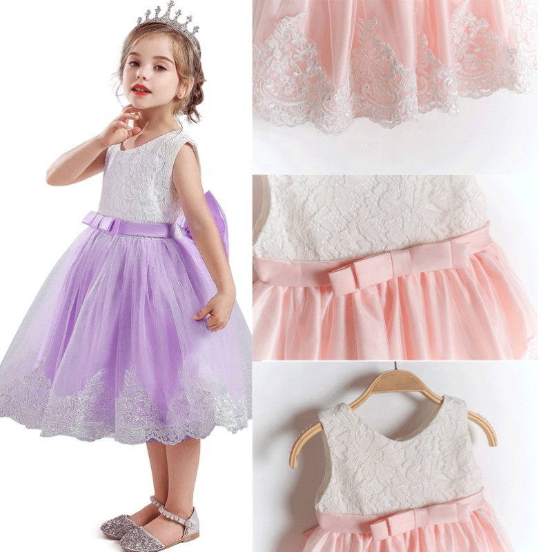 17 Arten Farben Roben Säuglinge hübsche Pfirsichkinders Mädchen Kinder Prinzessin Blumenkleid für Mädchen