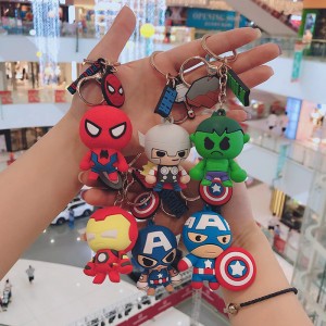 Großhandel benutzerdefinierte gute Qualität weicher Gummi -3D PVC süßer Schlüsselbund