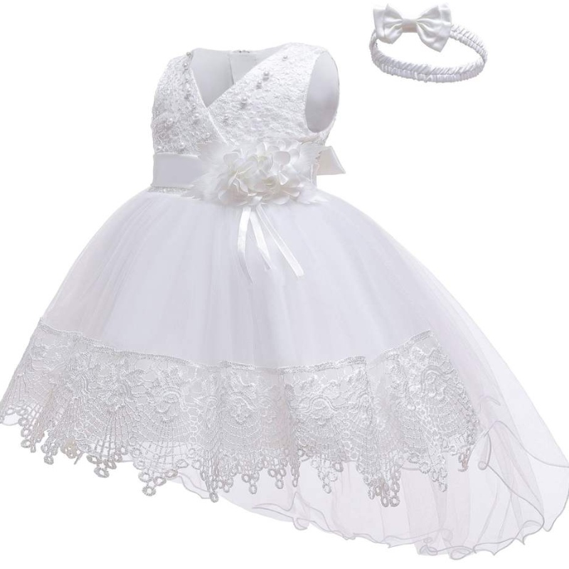 Hot Sale Girl Hochzeitsblume Kinder schöne Bekleidungsfeier Tutu Girls \\ 'Kurzer Geburtstag Kleinkind rote Kleider für 6-24 Monate