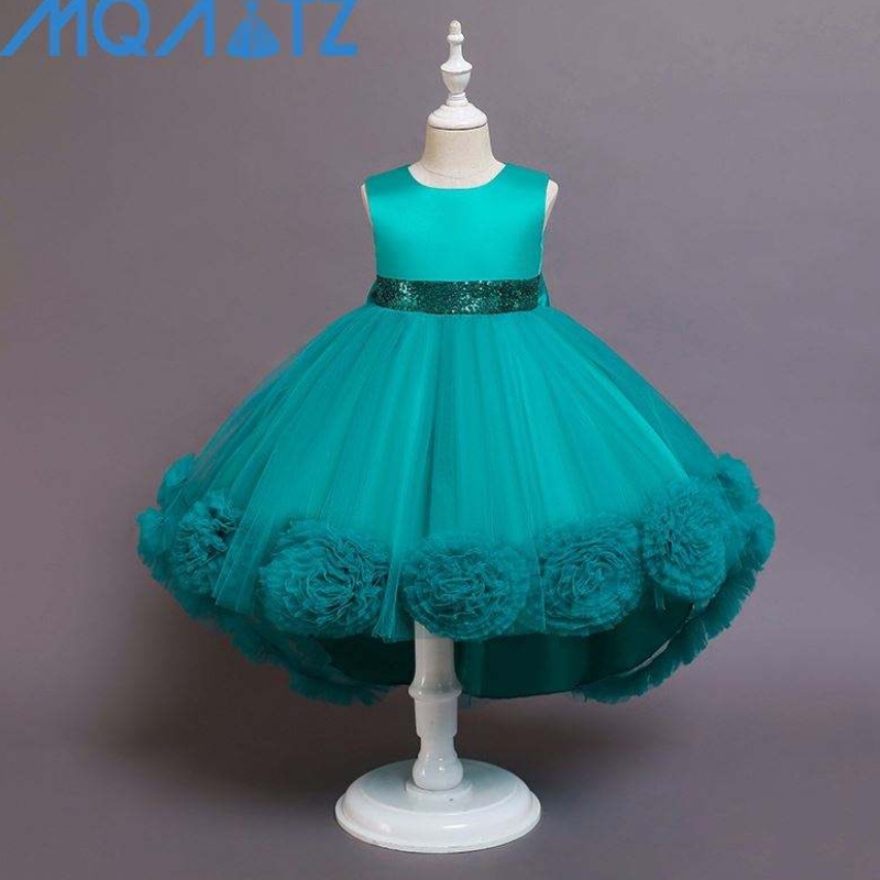 Baige Hot Sale Girl Prinzessin Party Kleid Kleid Kinder Party Langes Kleid Blumenmädchenkleid Kleid