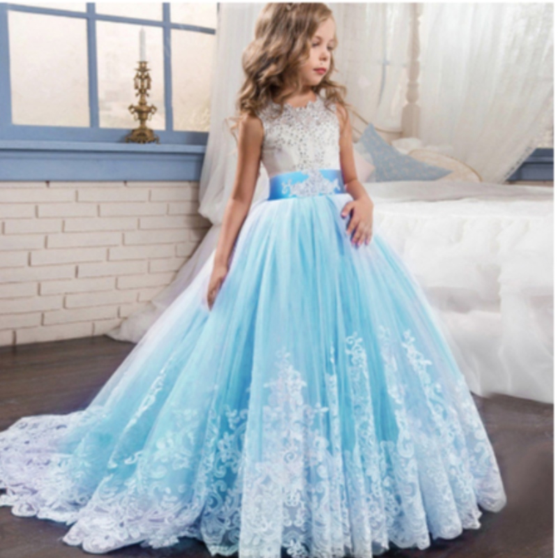 Baigeluxury Design Großhandel Kinder Hochzeit Event Ballkleid Fancy Princess Prom Kleid Girl Party Kleid LP-231