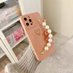 Dasneue Produkt gilt für Apple iPhone14pro Pearl Armbandschutzgehäuse und das Objektiv ist vollständig geschützt und verbessert