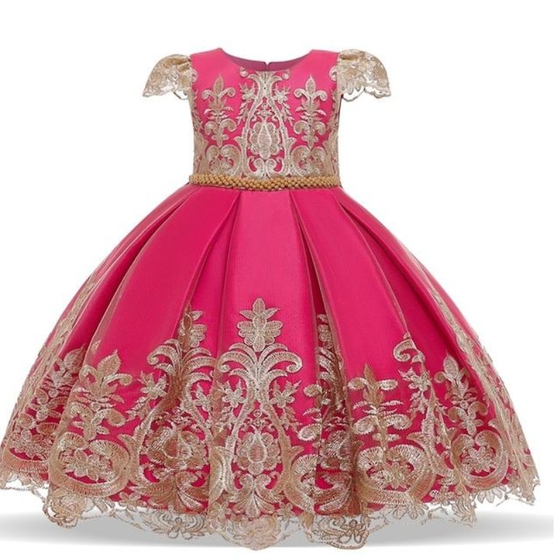 Festzug Communion Kleid kleine Mädchen Geburtstag eleganter Kleid Hochzeit Abend Vestidos Größe 4-10t Prinzessin Kostüm Kinder Kleidung