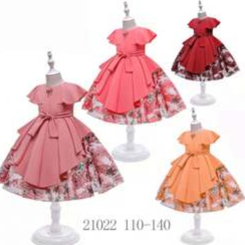 In-Standard-Baby-Perlen-Satin-Mädchen Kleid Kinder Kleid Design Kinder CNY-Kleidungsstücke