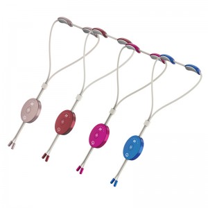 Tragbarer elektrischer Puls Halsmassagegeräte zur Schmerzlinderung, intelligente Nackenmassage mit Wärmeauslöser -Punktmassaget