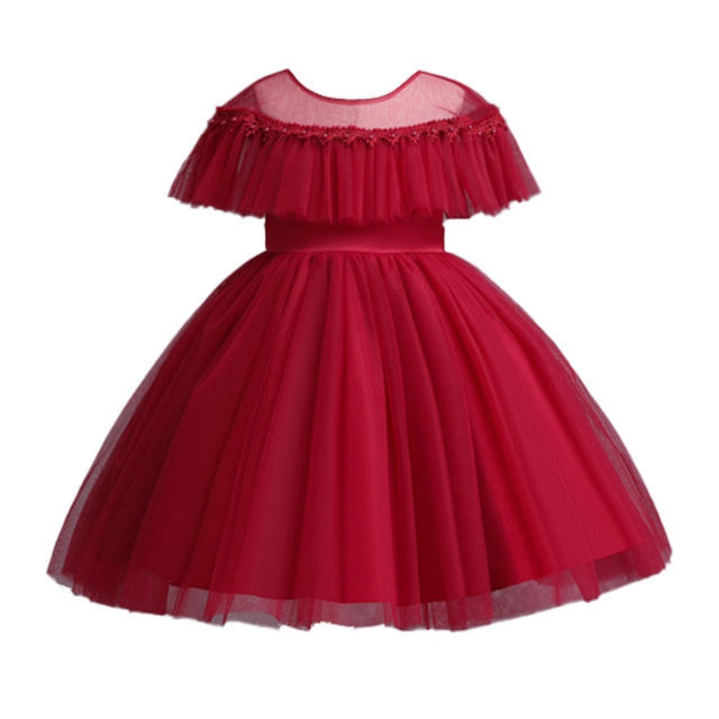 Süßes Mädchen Tutu Kleid Mesh Prinzessin Kleid für Geburtstagsfeier Prom Tüll Kleidung