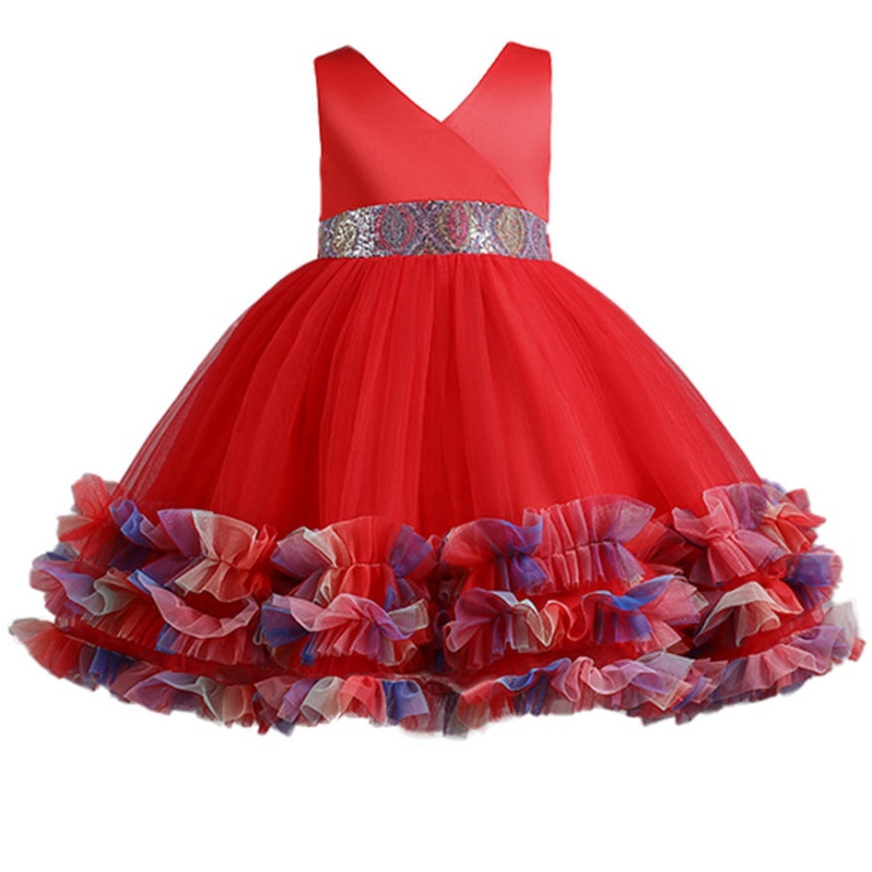 Mädchen Blume Prinzessin Kleid Sommer Tutu Weihnachtsfeierkleider für Kinder Mädchen Kinder Kostüm Kleidung