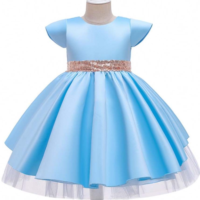 Baige Neuankogeneue Mode Mädchen Kurzarm Prinzessin Kleid Geburtstagsfeier Kinder Mesh Kleid