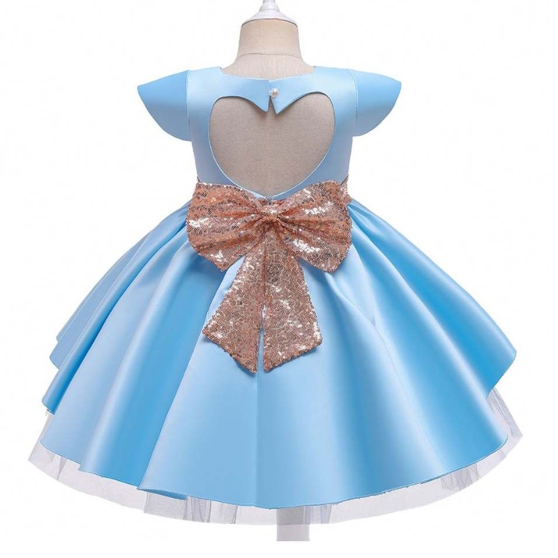 Baige Neuankogeneue Mode Mädchen Kurzarm Prinzessin Kleid Geburtstagsfeier Kinder Mesh Kleid