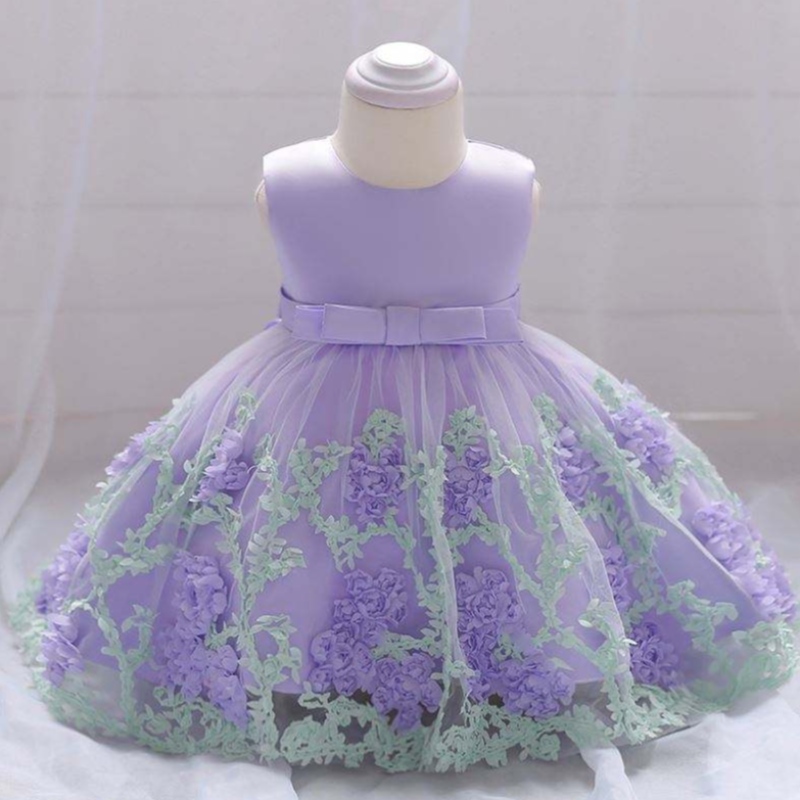 Baige China Fabrik Direkte Preis Kinder Sommer Blumen Mini Kleid Kleidung Kleidungsstücke L1845XZ