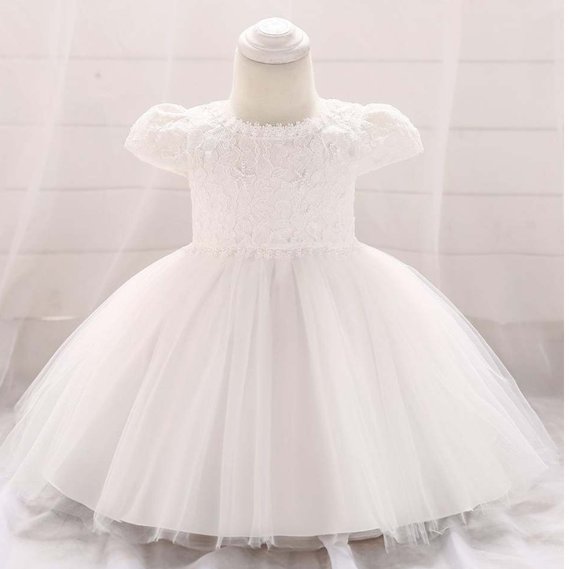 Baige Neugeborene Baby Kleid Taufe Taufe Party formelle Säuglingskleid Baby Girls Kleider L1873XZ