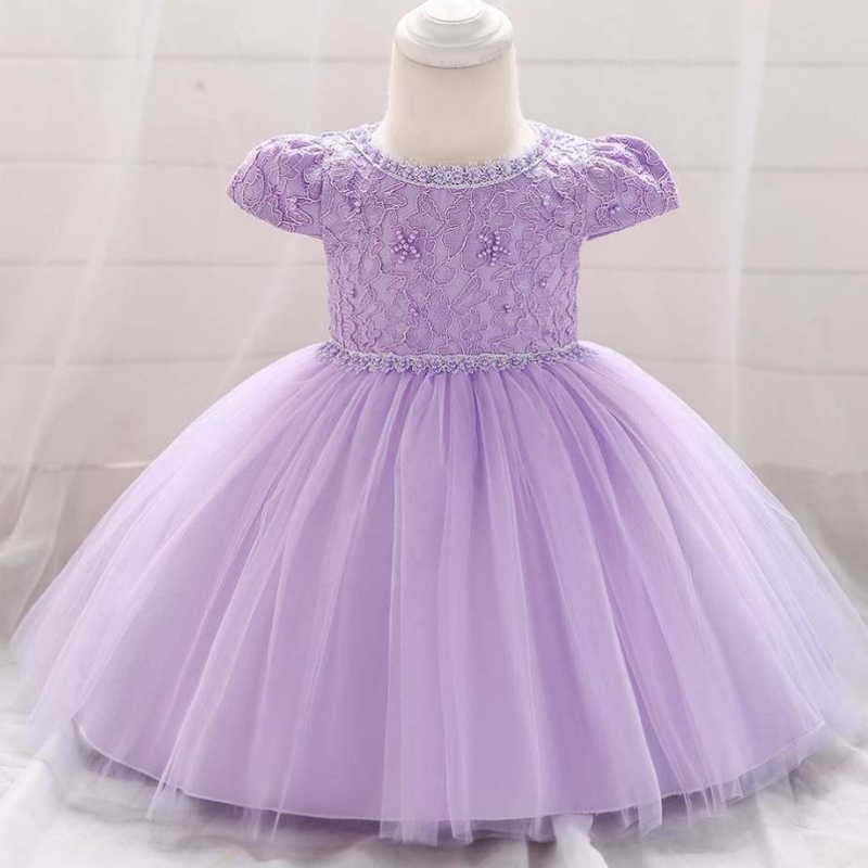 Baige Neugeborene Baby Kleid Taufe Taufe Party formelle Säuglingskleid Baby Girls Kleider L1873XZ