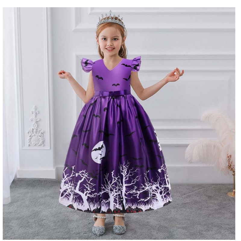 Hot Sale Halloween Kinder Kostüme Little Girl Kurzkleider 3-10 Jahre Kinderkleidung Kleidung