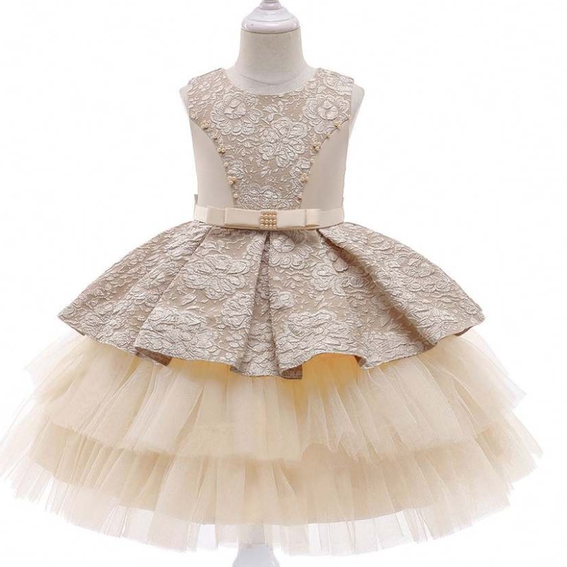 Baige Baby Girls Party Prom Kleidung Blume Mädchen Prinzessin Hochzeit Ballkleid Abendkleider