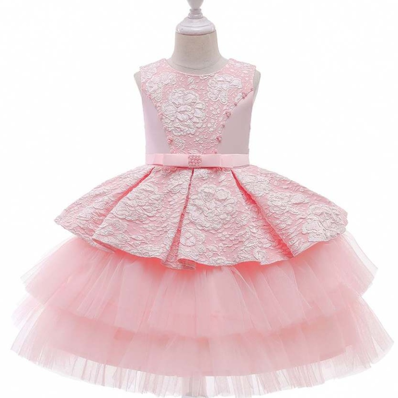 Baige Baby Girls Party Prom Kleidung Blume Mädchen Prinzessin Hochzeit Ballkleid Abendkleider