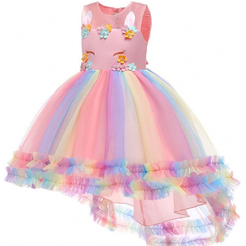 Blumenmädchenkleid 2021 Einhornkleid Prinzessin Einhornkleid für 3-12 Jahre alte Geburtstag