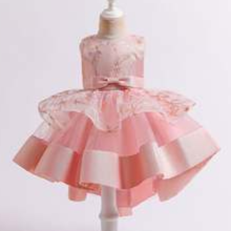 Bestickte Blumenmädchenkleid Kinder Festzug Party Ballkleid Prom Prinzessin Brautkleider