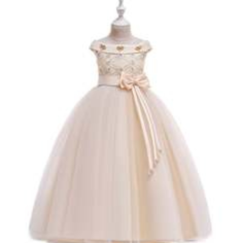 Elegantes Design Großhandel Schöne Mädchen Party Kleid KINDER KINDEN Hochzeit Event Ballkleid Fancy Prinzessin ärmellose Prom Kleid LP-232