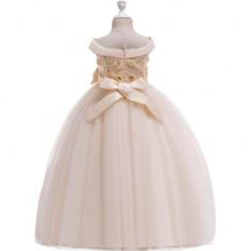 Elegantes Design Großhandel Schöne Mädchen Party Kleid KINDER KINDEN Hochzeit Event Ballkleid Fancy Prinzessin ärmellose Prom Kleid LP-232