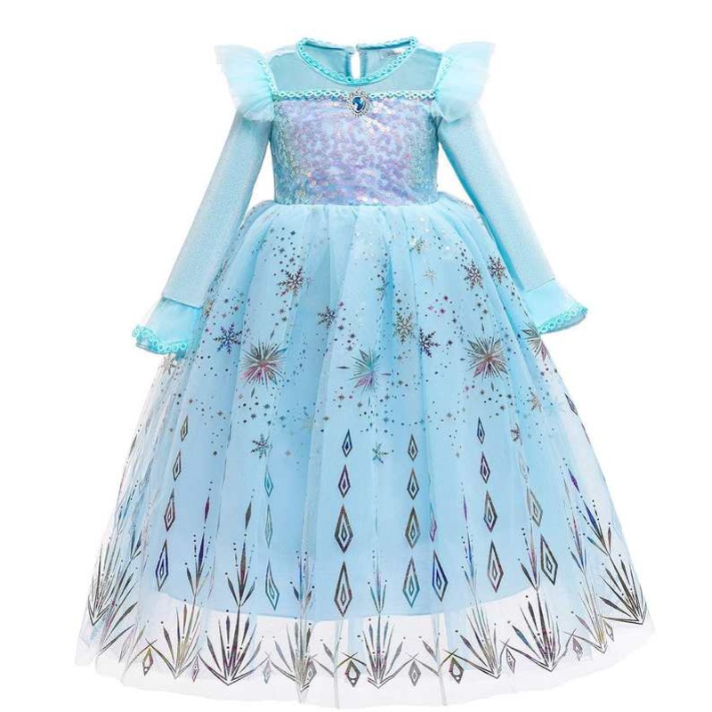 Baige Halloween Kostüm für Kinder Mädchen \\ 'Prinzessin Kleider Weihnachten Karneval Anna Elsa Cosplay Kleid Kinder Party Kleidung