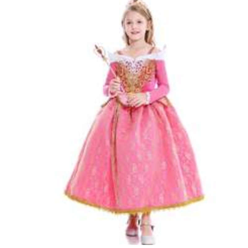 2021 Herbst und Winterneues Mädchen Kleid Dornröschen Prinzessin Aello Spitzenkleid Al001