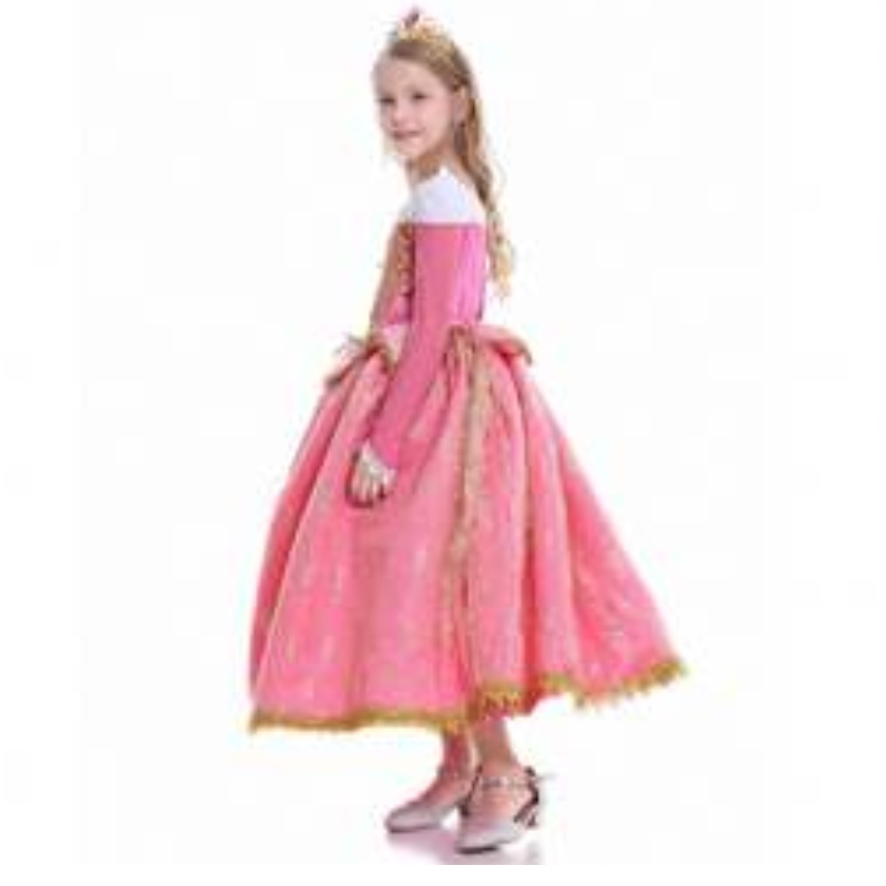 2021 Herbst und Winterneues Mädchen Kleid Dornröschen Prinzessin Aello Spitzenkleid Al001