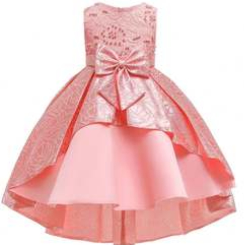 Baige Boutique Kleidung Mädchen Party Kleider Satin Kinder Kleid Designs Langes Kleidungsstück T5176