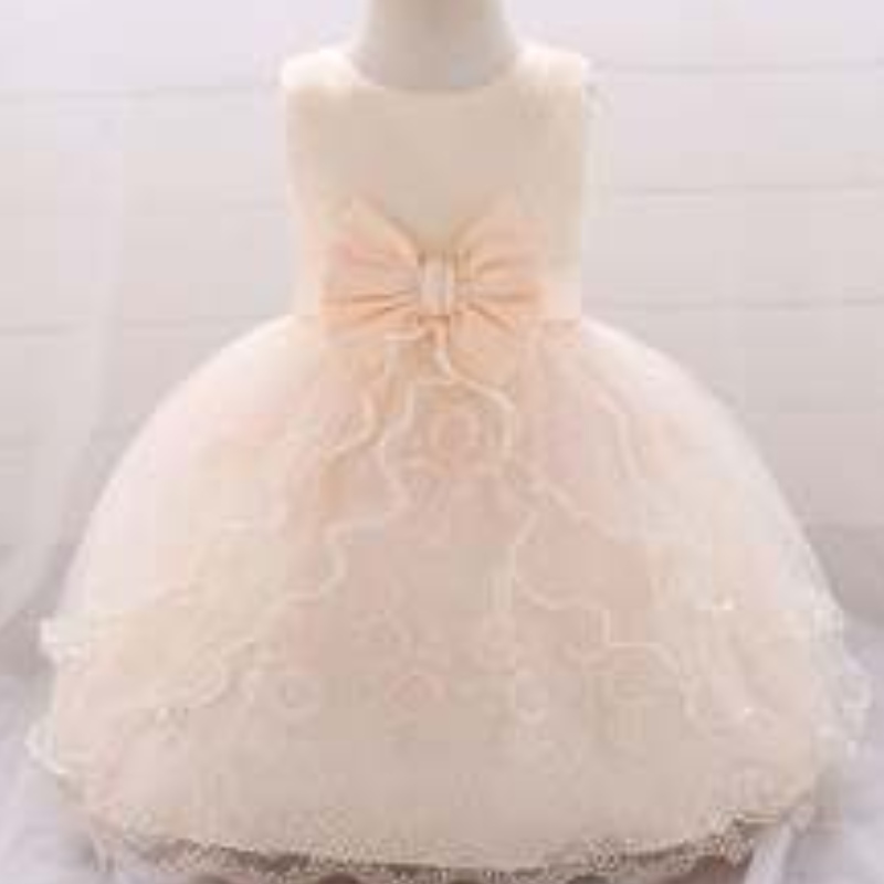 Großhandel Sommer Baby Prom Tisting Kleid Hochzeit Event Blumenkleid 1-2 Jahre Geburtstag Ballkleid L1869XZ