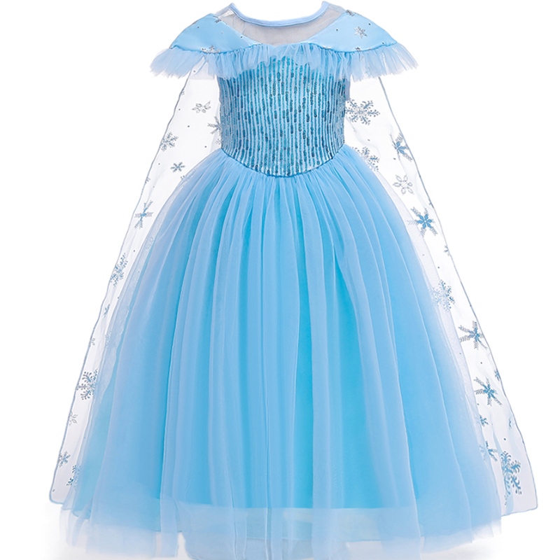 Baige Neues Produkt Prinzessin Kostüm Kinder Maskerade Elsa Anna Mode Girl Kostüm Party Kleid Mädchen