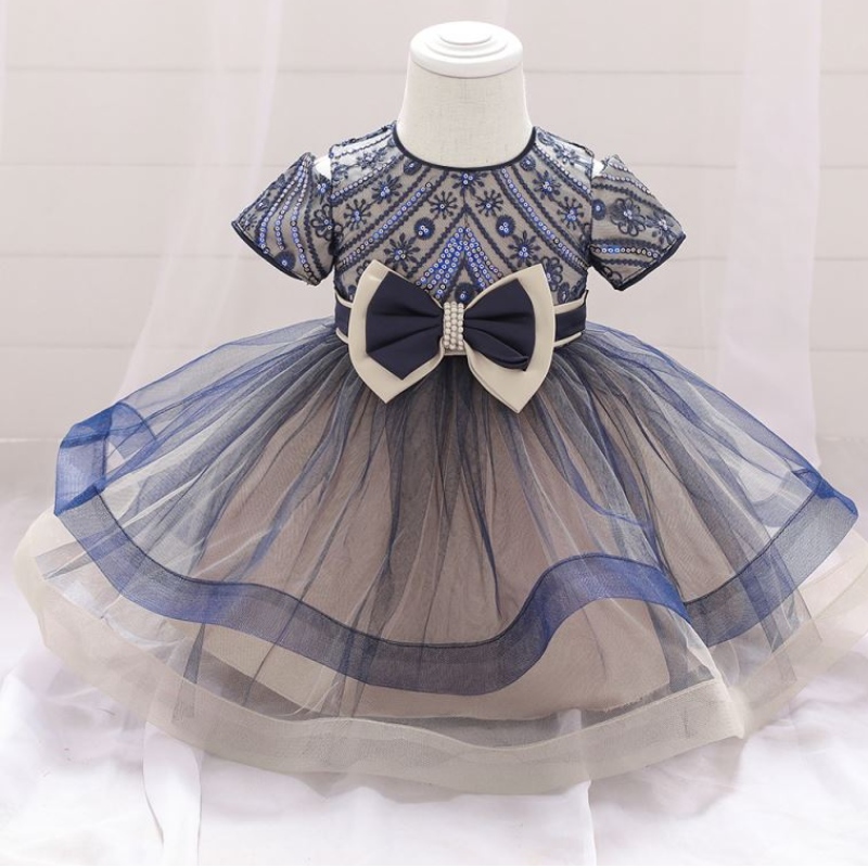 Heißverkauf Babykleid Bilder Ballkleider Kinder Hochzeitsfeier Brautjungfer Mädchen Kleid L1930XZ