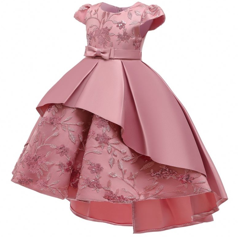 Neueste Designs Kinder Prinzessin Festzug Hochzeits Geburtstag formelle Party Blume Schwalbenschwanz Mädchen Kleider T5170