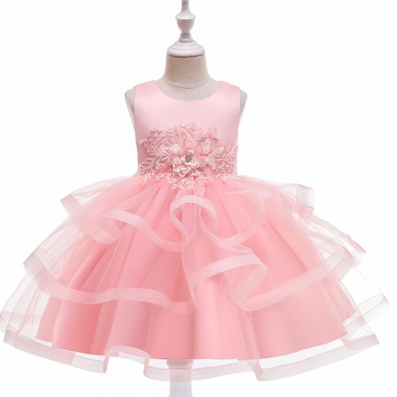 Baige Little Kid Baby Kid Flower Girl Sommergeburtstagsfeier Kleid Kostüm Prinzessin Kleid 3-10 Jahre L5225