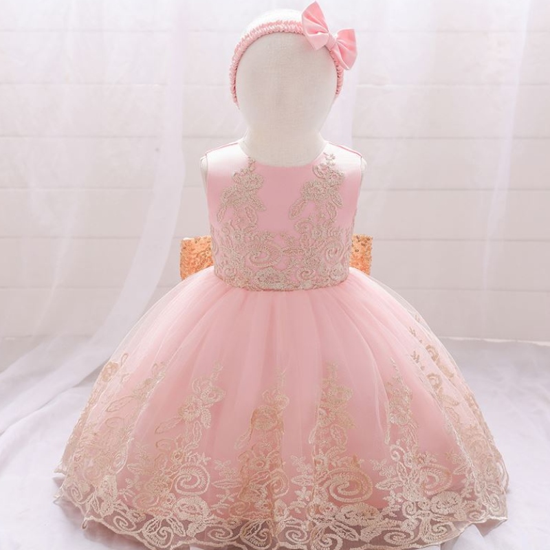 Baigeneue Lace Frock Kids Party Tragen 0-6-jährige Blumenmädchen Geburtstag Party Ballkleid L2023XZ