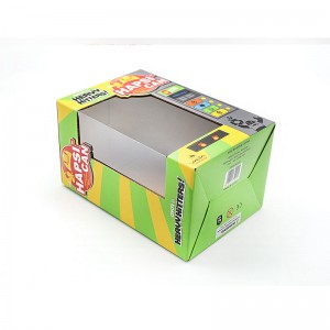 Elektronische Spielzeug Wellpapierpapierverpackung Druck transparent Fenster Design High-End-Benutzerdefinierte