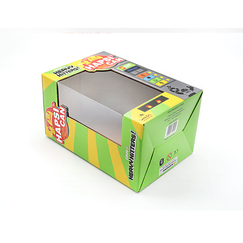 Elektronische Spielzeug Wellpapierpapierverpackung Druck transparent Fenster Design High-End-Benutzerdefinierte
