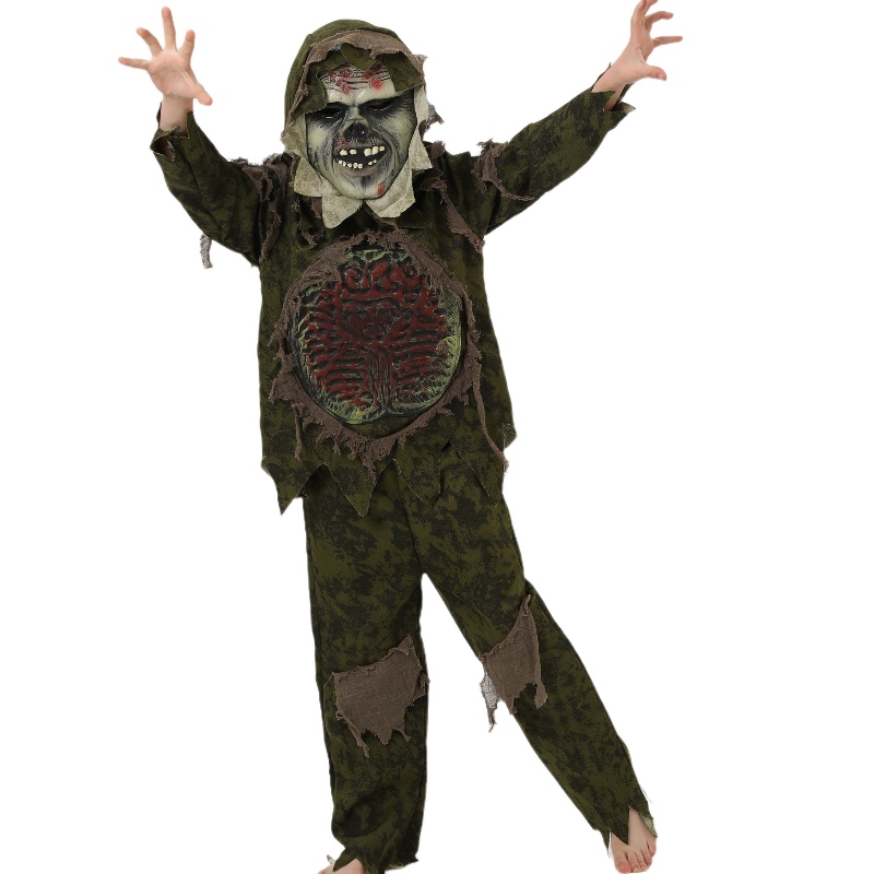 Swamp Monster Thing Halloween Scary Terror Cosplay Kostüme für Kinder schreckliche Eingeweide Kleidung Geister Zombie Tarnung