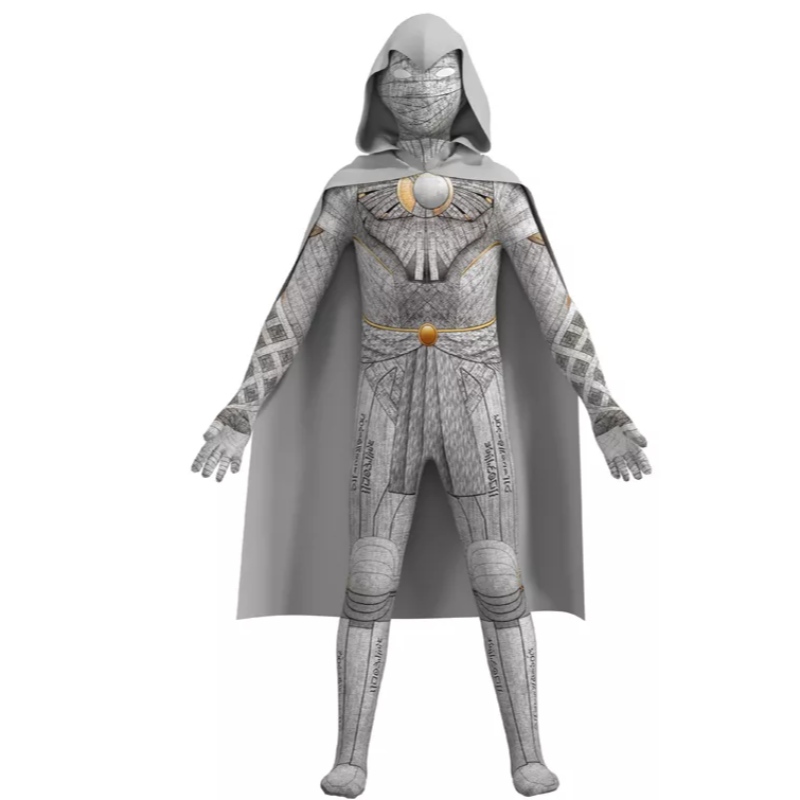 Moon Knight Kostüm Marc Spector TV&Film Cosplay Halloween Jumpsuit Superhelden -Body für Kinder und Männer