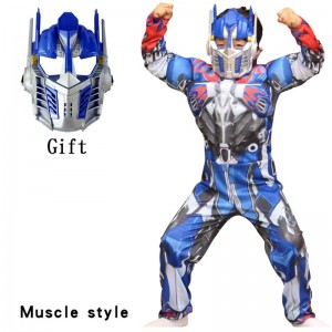 Jungen Optimus Muskelroboter Prime Fancy Dress Up American Boy Superhelden Purim Cosplay Halloween Kinderkostüm