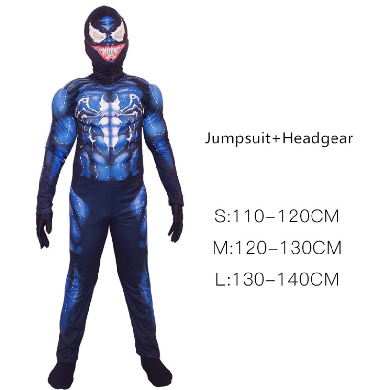 Kinder Halloween Kostüm Jungen Superhelden Cosplay -Bodysuit für Kinder