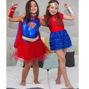 Hot Sale Justice League Child \'s Supergirl Tutu Kleid Halloween Kostüme für Mädchen
