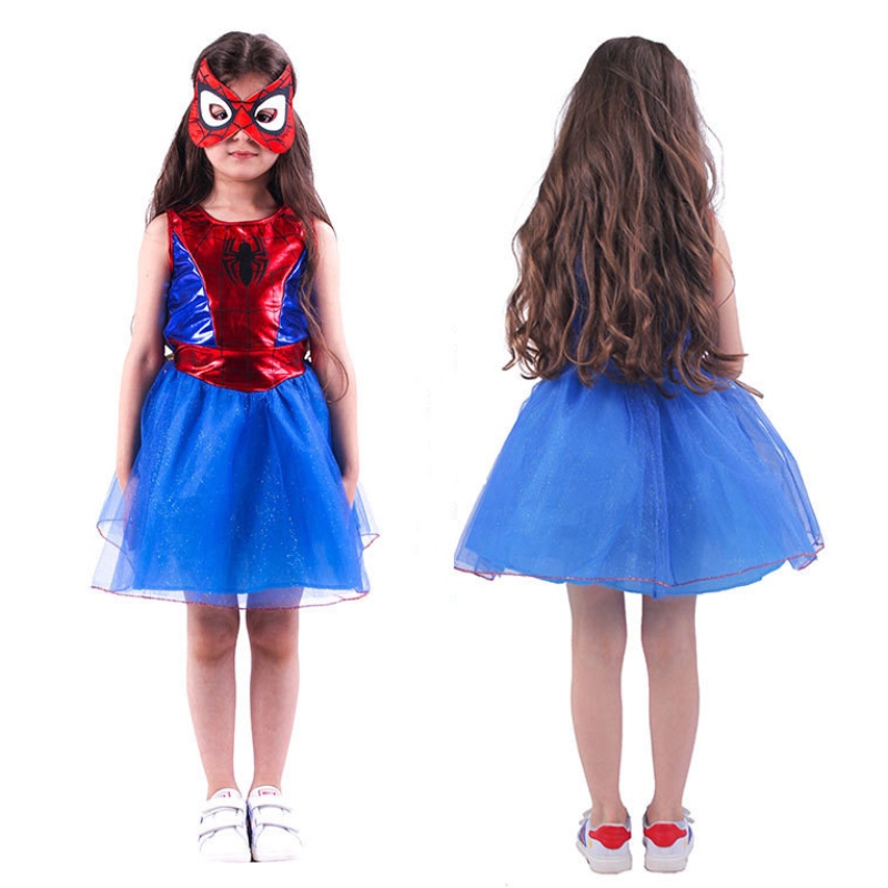 Kinder der Kinder Spider Girls Cosplay Kostüme Kostüm für Kinder Geburtstagsgefallene Party